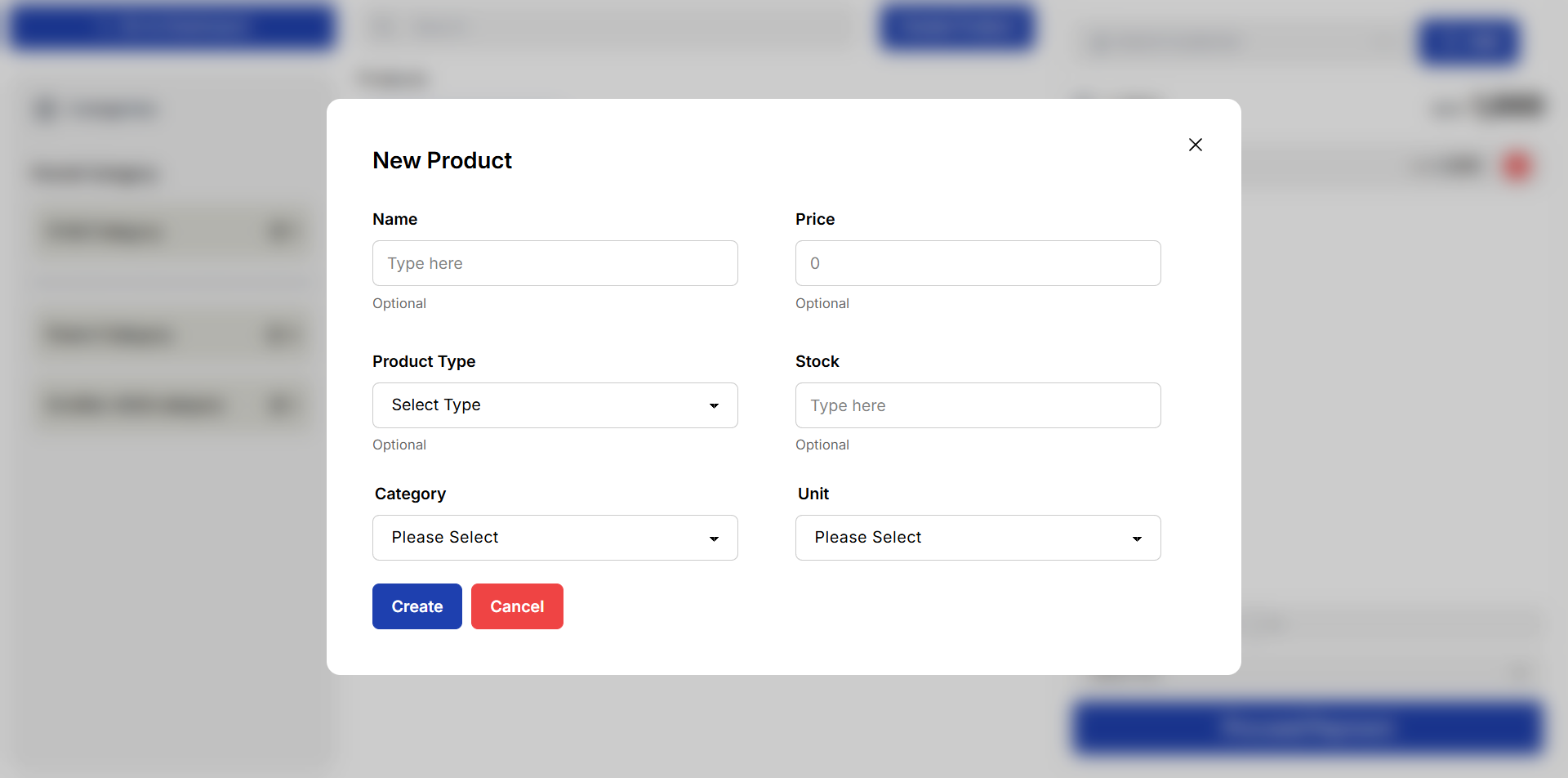 Add Product Modal
